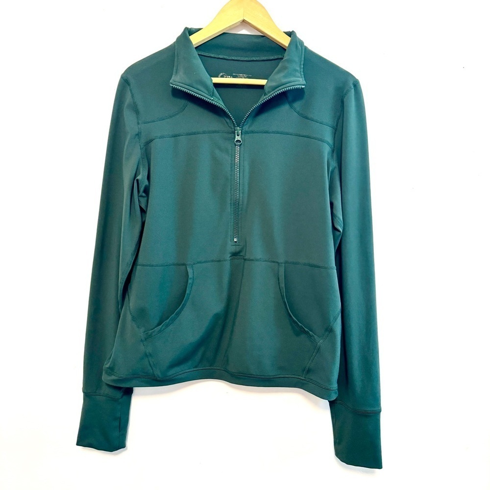 ZYIA Women's Half-Zip Sweatshirts - XL, XXL Pullover Thumb Hole Kangaroo Pocket - Picture 11 of 12